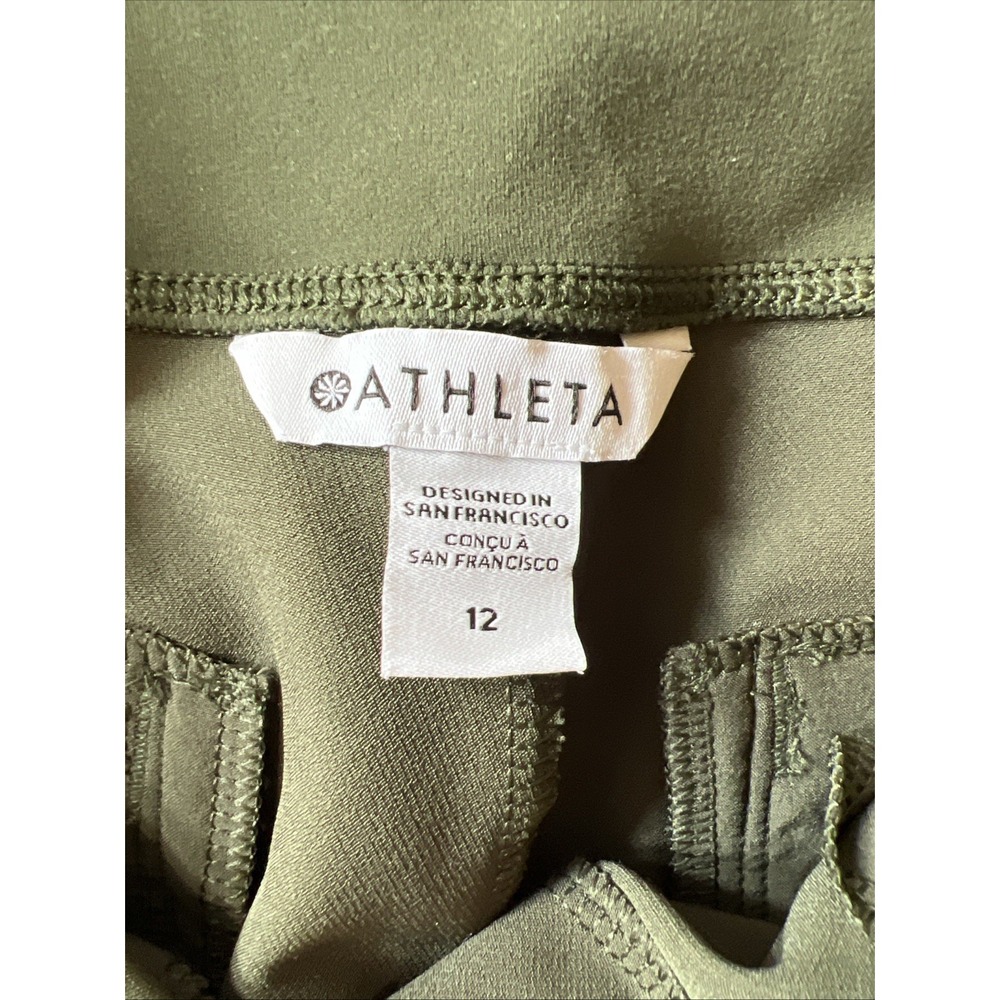 Athleta Endless High Rise Pant Pull On Stretch Athleisure Olive Classic - Picture 4 of 8